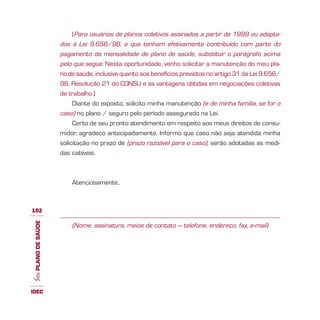 Guia IDEC de Planos de Saúde