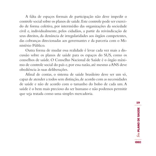 Guia IDEC de Planos de Saúde