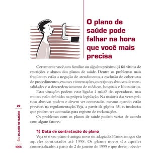 Guia IDEC de Planos de Saúde