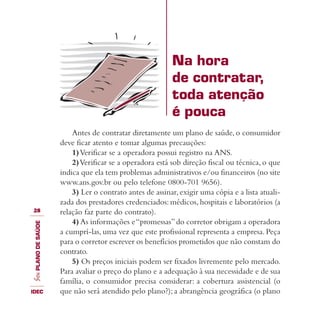 Guia IDEC de Planos de Saúde