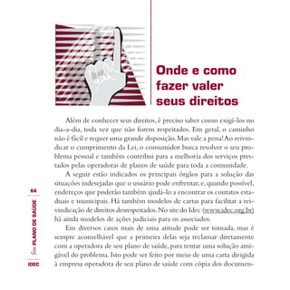 Guia IDEC de Planos de Saúde