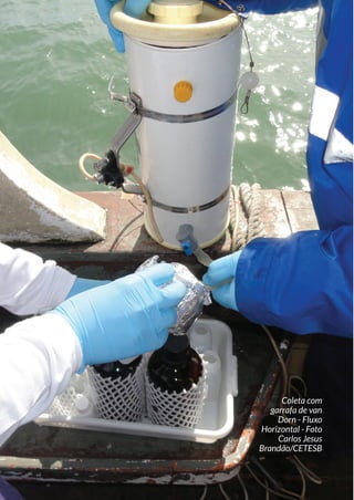 Coleta com
garrafa de van
Dorn - Fluxo
Horizontal - Foto
Carlos Jesus
Brandão/CETESB
 