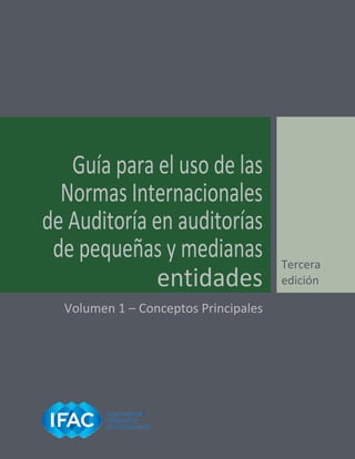 Guía para el uso de las
Normas Internacionales
de Auditoría en auditorías
de pequeñas y medianas
entidades
Volumen 1 – Conceptos Principales
Tercera
edición
 