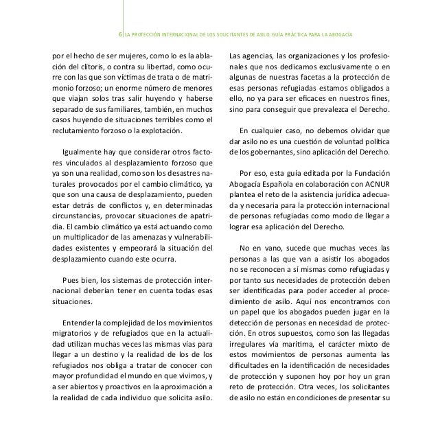 Guia Proteccion Internacional Solicitantes De Asilo