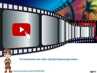 https://www.youtube.com/watch?v=4GK1NDTWbkY
Te recomiendo este video: Spotify Engineering Culture
 