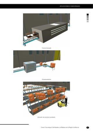 Centro Tecnológico del Mueble y la Madera de la Región de Murcia
APLICACIONES A CASOS REALES
69
Túnel de secado
Empaquetadora
Almacén de producto acabado.
 