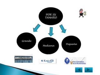POR SU TAMAÑOGrandePequeñaMediana