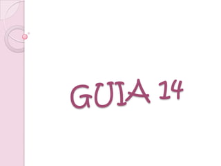 GUIA 14 
