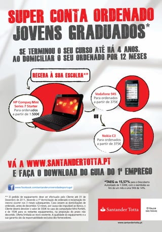 Guia 1º Emprego 2011 - Forum Estudante - Santander Totta