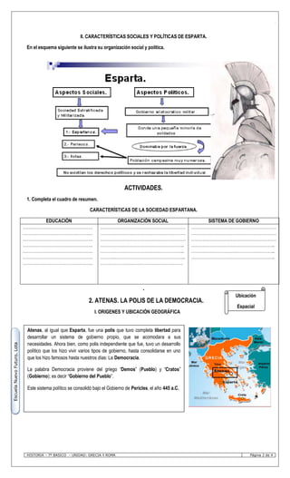 Guia 3. atenas y esparta | PDF