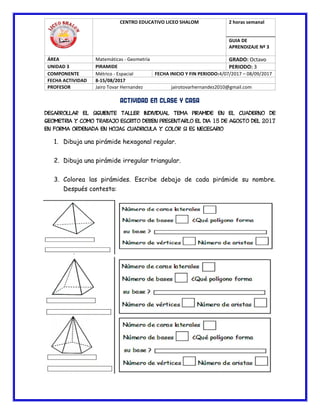 Guia 3 piramide | PDF