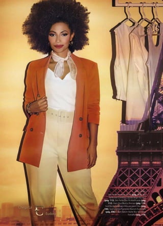 Chega Lá
Eudora
Chega Lá
Eudora
JOICE USOU:
Skin Perfection Base Cor 75 (pág. 111), Skin
Perfection Corretivo Líquido Bege-escuro 1
(pág. 113), Skin Perfection Pó Matificante (pág.
112), Glam Duo Blush e Bronzer (pág. 114),
Soul Bomb Volumaço Máscara para Cílios (pág.
106), Soul Sombra Pigmento Marrom Iluminado
(pág. 108) e Glam Batom Matte Blur Vermelho
Fornalha (pág. 119).
 