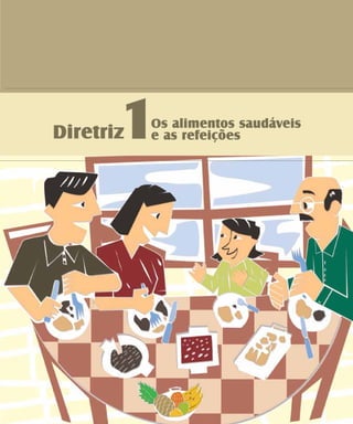 Diretriz
1Os alimentos saudáveis
e as refeições
 