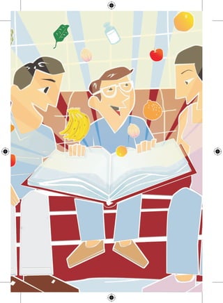 17
1.Faça pelo menos três refeições (café da manhã, almoço e
jantar) e dois lanches saudáveis por dia. Não pule as refeições.
Fazendo todas as refeições, você evita que o estômago fique
vazio por muito tempo, diminuindo o risco de ter gastrite e de
ficar com muita fome e exagerar na quantidade quando for
comer.
Evite “beliscar” entre as refeições, isso vai ajudar você a
controlar o peso.
Aprecie a sua refeição, coma devagar, mastigando bem os
alimentos.
Saboreie refeições variadas dando preferência a
alimentos saudáveis típicos da sua região e disponíveis na sua
comunidade.
O consumo freqüente e em grande quantidade de sal,
gordura, açúcar, doce, refrigerante, salgadinho e outros alimentos
industrializados aumenta o risco de doenças como câncer,
obesidade, hipertensão arterial, diabetes e doenças do coração.
Escolha os alimentos mais saudáveis, lendo as informações e a
composição nutricional nos rótulos dos alimentos.
Siga as normas básicas de higiene na hora da compra, do
preparo, da conservação e do consumo de alimentos. A higiene é
essencial para redução dos riscos de doenças transmitidas pelos
alimentos e pela água.
Dez Passos para uma
Alimentação Saudável
 