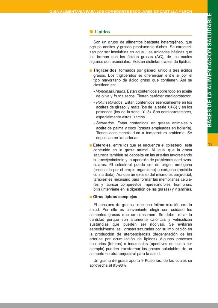 GUIA ALIMENTARIA COMEDORES ESCOLARES DE LA JUNTA DE CASTILLA Y LEÓN GUIA ALIMENTARIA COMEDORES ESCOLARES DE LA JUNTA DE CASTILLA Y LEÓN