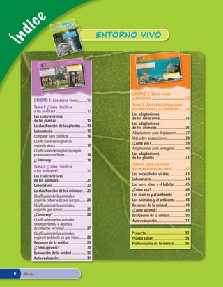 ENTORNO VIVO
                                                                                                                                           ad
                                                                                                                                    varied
                                                                                                                              gran
                                                                                                                      ste una
                                                                                                                a exi                     el
                                                                                                         planet                     os en     s
                                                                                                    stro                      y otr ejante
                                                                                            En nue vivos.              tierra      sem
                                                                                                  es            en la ser muy ren del
                                                                                           de ser          itan
                                                                                                      s hab s pueden os requie
                                                                                              Alguno forma         o tod     ivir.
                                                                                            agu a. Sus tintas, per sobrev
                                                                                                  y dis       poder
                                                                                             o mu nte para
                                                                                              ambie




                                                                                                                                                                                 9
                                                                                                                                                                    nueve




                                                                                                                                                                                                                                                                                                                                                                            ambiente?
                                                                                                                                                                                                                                                                                                                                                               vivos y su
                                                                                                                                                                                                                                                                                                                                            entre los seres
                                                                                                                                                                                                                                                                                                                             relación hay                         vivir?
                                                                                                                                                                                                                                                                                                             Tema 3: ¿Qué           los seres vivos
                                                                                                                                                                                                                                                                                                                                                    para
                                                                                                                                                                                                                                                                                                                          necesitan
                                                                                                                                                                                                                                                                                                             Tema 4: ¿Qué

                                                                                                                                                                                                                                                   ivOS
                                                                                                                                                                                                                                               es V
                                                                                                                                                                                                                   Unidad
                                                                                                                                                                                                                                            Ser AMBIEN TE
                                                                                                                                                                                                                                               Y
                                                                                                                                                      ?
                                                                                                                                        las plantas
                                                                                                                         clasificar a
                                                                                                      Tema 1: ¿Cómo              los animale
                                                                                                                                             s?
                                                                                                                    clasificar a
                                                                                                      Tema 2: ¿Cómo

                                                     es Vivos                                                                                                                                                               tú?
                                                s Ser
                                                                                                                                                                                                                 ¿Qué sabes                                      niña de la imagen?
                                                                                                                                                                                                                                                   el niño y la

                    Unidad
                                              Lo                                                                                                                                                                 1 . ¿Qué seres
                                                                                                                                                                                                                 2 . ¿En qué
                                                                                                                                                                                                                                  vivos observan
                                                                                                                                                                                                                               ambiente viven
                                                                                                                                                                                                                                                 estos seres
                                                                                                                                                                                                                                                              vivos?
                                                                                                                                                                                                                                                              lugar; por ejemplo
                                                                                                                                                                                                                                                                                 , en la tierra?
                                                                                                                                                                                                                                                                                                 ¿Por qué?

                                                                                                                      deré?                                                                                                                  su vida en otro
                                                                                                            ¿Qué apren                                     de animales
                                                                                                                                                                        .
                                                                                                                                                                                                                  3 . ¿Podrían
                                                                                                                                                                                                                                desarrollar                      en sus pies?                   vivos.
                                                                                                                                              de plantas y                                                                                    niña usan aletas                     estos seres
                                                                                                                              características                           .                                                        el niño y la                          ambiente a
                                                                                                                                                           de animales                                            4 . ¿Por qué                           les ofrece el
                                                                                                             1 . A observar                   de plantas y                                                                             beneficios que
                                                                                                                              características                de animales
                                                                                                                                                                          .
                                                                                                                                                                                                                   5 . Indica algunos
                                                                                                             2 . A describir                    de plantas y                     tes.
                                                                                                                              r características                  sticas semejan
                                                                                                              3 . A compara                         con caracterí
                             tú?                                                                                                plantas de acuerdo                          semejantes.
                  ¿Qué sabes                                                                                  4 . A clasificar                acuerdo con
                                                                                                                                                           características
                                                  en la imagen?                   de él.                                        animales de
                                  vivos observas                  características                              5 . A clasificar
                  1 . ¿Qué seres                  Indica algunas
                                    más te guste.               los niños y
                                                                             la niña
                  2 . Elige el que                  semejantes
                                     vivos son más
                   3 . ¿A qué seres ¿Por qué?                          zas observas
                       de la imagen?                    ¿Qué semejan
                                       dos seres vivos.observas entre ellos?                                                                                                                                                                                                                                               deré?                                                               e
                    4 . Ahora escoge ¿Qué diferenc
                                                   ias                                                                                                                                                                                                                                                           ¿Qué apren                                    los seres vivos
                                                                                                                                                                                                                                                                                                                                                                                con el ambient
                        entre ellos?                    vivos de la
                                                                    imagen?                                                                                                                                                                                                                                                                      externas de
                                         as a los seres                                                                                                                                                                                                                                                                            r estructuras
                                                                                                                                                                                                                                                                                                                  1 . A relaciona
                     5 . ¿Cómo agruparí                                                                                                                                                                                                                                                                               en que habitan.                      de los seres
                                                                                                                                                                                                                                                                                                                                                                         vivos.
                                                                                                                                                                                                                                                                                                                                                                                                des
                                                                                                                                                                                                                                                                                                                                               des vitales                        n las necesida
                                                                                                                                                                                                                                                                                                                                  ar necesida                    e que satisface
                                                                                                                                                                                                                                                                                                                   2 . A identific                 del ambient
                                                                                                                                                                                                                                                                                                                                   er los recursos
                                                                                                                                                                                                                                                                                                                   3 . A reconoc seres vivos.
                                                                                                                                                                                                                                                                                                                       vitales de los
                                                                                                                                                                                                                                                                                                                                                                                 &treinta y &tres
                                                                                                                                                                                                                                                                                                                                                                                                      33




                                                                                                                                                                                                                                               os
                                                                                                                                                                                                                           32    &treinta y &d


                                                                                                                                                                                          &once   11




                            10    &diez




                                                                                                                                                                                                             UNIDAD 2. Seres vivos
                                                                                                                                                                                                             y ambiente ..................................... 32
            UNIDAD 1. Los seres vivos..........10
                                                                                                                                                                                                             Tema 3: ¿Qué relación hay entre
            Tema 1: ¿Cómo clasi car                                                                                                                                                                          los seres vivos y su ambiente? ...... 34
            a las plantas? ...................................12
                                                                                                                                                                                                             Las adaptaciones
            Las características                                                                                                                                                                              de los seres vivos ............................ 35
            de las plantas ...................................13
                                                                                                                                                                                                             Las adaptaciones
            La clasi cación de las plantas .......14                                                                                                                                                         de los animales ............................... 36
            Laboratorio.......................................15                                                                                                                                             Adaptaciones para desplazarse.......... 37
            Comparar para clasiﬁcar .....................16                                                                                                                                                  Más sobre adaptaciones .................... 38
            Clasiﬁcación de las plantas                                                                                                                                                                      ¿Cómo voy? ...................................... 39
            según la altura....................................17
                                                                                                                                                                                                             Adaptaciones para protegerse ........... 40
            Clasiﬁcación de las plantas según
            produzcan o no ﬂores .........................18                                                                                                                                                 Las adaptaciones
                                                                                                                                                                                                             de las plantas ...................................41
            ¿Cómo voy? ......................................19
                                                                                                                                                                                                             Tema 4: ¿Qué necesitan
            Tema 2: ¿Cómo clasi car                                                                                                                                                                          los seres vivos para vivir?.............. 42
            a los animales? ............................... 20
                                                                                                                                                                                                             Las necesidades vitales.................. 43
            Las características
            de los animales ................................21                                                                                                                                               Laboratorio ...................................... 44
            Laboratorio...................................... 22                                                                                                                                             Los seres vivos y el hábitat ........... 45
            La clasi cación de los animales ... 23                                                                                                                                                           ¿Cómo voy? ...................................... 46
            Clasiﬁcación de los animales                                                                                                                                                                     Las plantas y el ambiente ...............47
            según la cubierta de sus cuerpos....... 24                                                                                                                                                       Los animales y el ambiente ........... 48
            Clasiﬁcación de los animales                                                                                                                                                                     Resumen de la unidad .................... 49
            según lo que comen .......................... 25                                                                                                                                                 ¿Cómo aprendí? .............................. 49
            ¿Cómo voy? ..................................... 26                                                                                                                                              Evaluación de la unidad ................. 50
            Clasiﬁcación de los animales                                                                                                                                                                     Autoevaluación ............................... 51
            según presencia o ausencia
            de columna vertebral ......................... 27
            Clasiﬁcación de los animales                                                                                                                                                                     Proyecto ........................................... 52
            según el ambiente en que viven ........ 28                                                                                                                                                       Prueba saber ................................... 54
            Resumen de la unidad ................... 29                                                                                                                                                      Profesionales de la ciencia ............ 56
            ¿Cómo aprendí? .............................. 29
            Evaluación de la unidad ................ 30
            Autoevaluación ................................31


6   &seis
 
