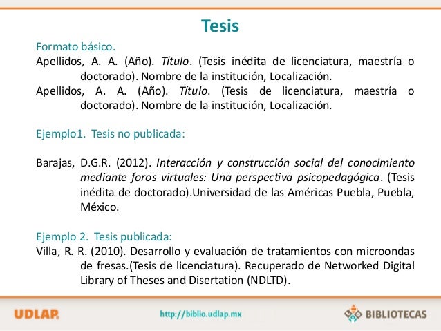 guía para apa citas y referencias formato apa tesis