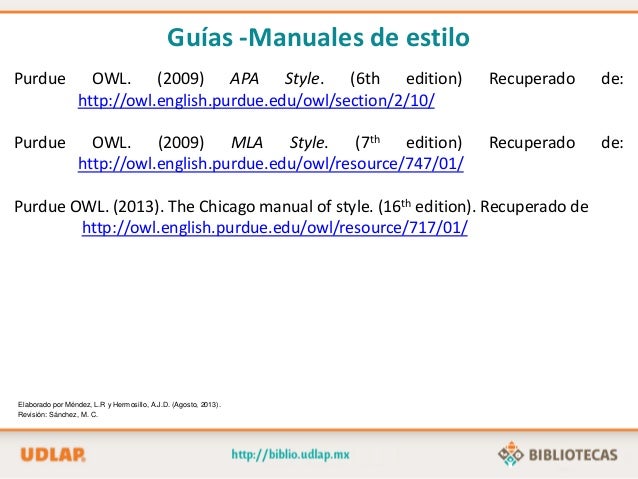 Guía para APA (Citas y Referencias)
