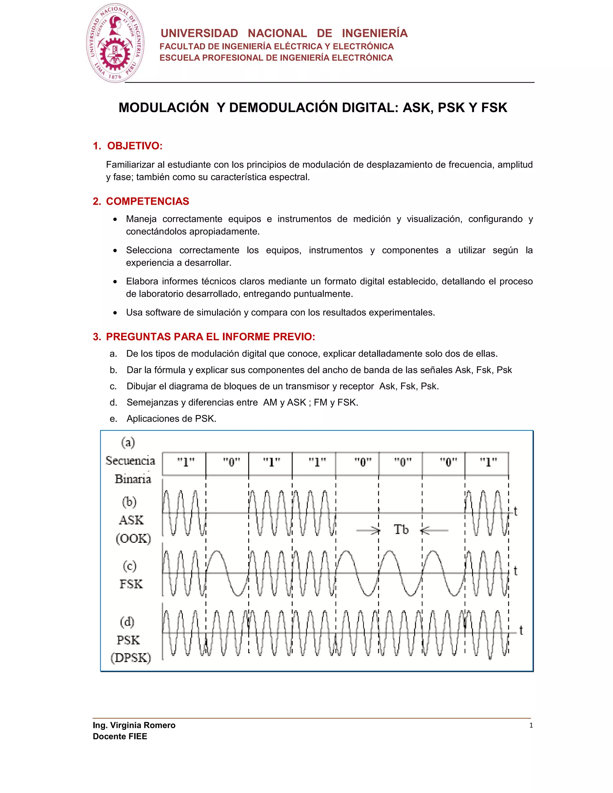 Guia ASK, PSK y FSK | PDF