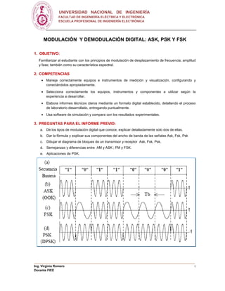 Guia ASK, PSK y FSK | PDF