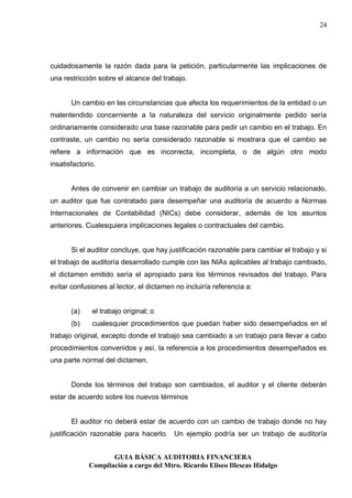 Guia basica de auditoria financiera | PDF