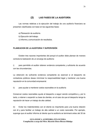 Guia basica de auditoria financiera | PDF