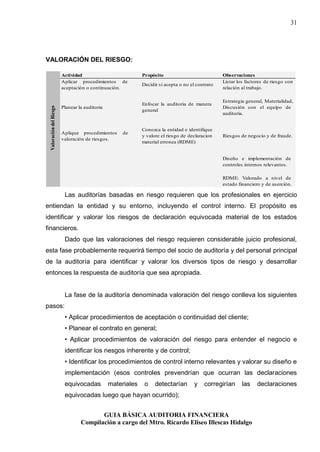 Guia basica de auditoria financiera | PDF