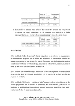 Guia basica de auditoria financiera | PDF