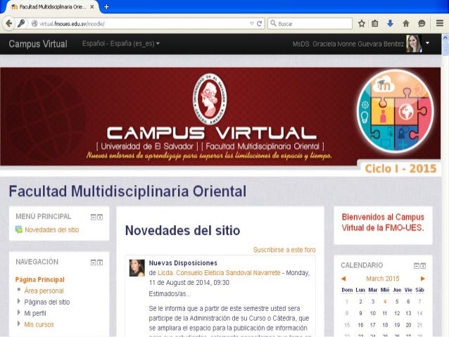 Facultad Multidisciplinaria De Occidente Universidad De El