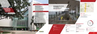 241
Centro		
Comercial
Premier El
Limonar
ÁREA DE COMIDAS
25
Food area
No. de locales / Food service establishments
MOVILIDAD
2
Accesos peatonales
Number of pedestrian entrances
Accesos vehiculares
Number of vehicle entrances
1
Mobility
Anclas / Anchor Stores 27.3 %
Comidas / Food 5.2 %
Entretenimiento / Entertainment 18.5 %
Comercio / Commercial Area 49.0 %
Discrimination of areas as the type of trade
5.2 %
18.5 %
49.0 %
27.3 %
www.centrocomercialpremier.com
DATOS / DATA
Apertura / Opening Year: 2008
Dirección / Mall Address: Calle 5 No. 69-03, Cali
Cobertura / Coverage: Zonal
Discriminación
de áreas según
el tipo de
comercio
1.394 m2
440
Área de restaurantes / Restaurants area
Número de sillas /
Number of seats
4
Número de pisos / Number of floors
Número de parqueaderos /
Number of parking
1.170
27.127 m2
26.640 m2
Área predio / Area of the premises
Área comercial / GLA
Área construida total / Total area built
81.186 m2
Número de locales /
Number of establishments
159
Descripción general / General description
Descripción física / Physical description
Tamayo y Montilla Arquitectos S.A.S.
Promotores / Mall Promotor
Diseñadores / Mall Designer
Constructores / Mall Building Developer
SaincIng.ConstructoresS.A.
Grandes Superficies
de Colombia S.A.
ÁREA DE ENTRETENIMIENTO
11 / Cinépolis
Entertainment area
Salas de cine / Cinemas
Área Cinemas / Area
Locales de entretenimiento infantil /
Children entertainment establishments
Área entretenimiento infantil / Area
4.295 m2
1
629 m2
Descripción del proyecto
Project description
Jumbo, Cinépolis, Bodytech
Locales de formato grande y mediano
Medium and large format areas
 
