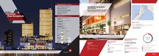 301
ÁREA DE COMIDAS
25
Food area
No. de locales / Food service establishments
MOVILIDAD
6
Accesos peatonales
Number of pedestrian entrances
Accesos vehiculares
Number of vehicle entrances
1
Mobility
Anclas / Anchor Stores 16.8 %
Comidas / Food 19.1 %
Entretenimiento / Entertainment 21.5 %
Comercio / Commercial Area 42.6 %
Discrimination of areas as the type of trade
19.1 %
21.5 %
42.6 %
16.8 %
Discriminación
de áreas según
el tipo de
comercio
Centro	 	
Comercial 	
Plaza Bocagrande
www.plazabocagrande.com
DATOS  /  DATA
Apertura / Opening Year: 2014
Dirección / Mall Address: Carrera 1 No. 12-118 Bocagrande
Cobertura / Coverage: Metropolitana
2.277 m2
610
Área de restaurantes / Restaurants area
Número de sillas /
Number of seats
Descripción general / General description
Descripción física / Physical description
6
Número de pisos / Number of floors
Número de parqueaderos /
Number of parking
632
7.915 m2
11.952 m2
51.268 m2
Área predio / Area of the premises
Área comercial / GLA
Área hotel /Hotel area
Área construida total / Total area built
38.462 m2
Número de locales /
Number of establishments
97
261
Número de habitaciones del hotel /
Hotel rooms
Hotel / Hotel
Hyatt
Ospinas&Cía.S.A.
Daniel Bonilla, Chapman
Taylor y BLD
Diseñadores / Mall Designer
Constructores / Mall Building Developer
Const.ParqueCentralS.A.
ÁREA DE ENTRETENIMIENTO
2.110 m2
Entertainment area
Área cinemas / Area
2
464 m2
Área entretenimiento infantil / Area
Locales de entretenimiento infantil /
Children entertainment establishments
5 / Cine Colombia
Salas de cine / Cinemas
Descripción del proyecto
Project description
Cine Colombia, Playland, Bodytech
Locales de formato grande y mediano, hotel, condominio
Medium and large format areas, hotel, condominium
Centro Comercial
Plaza Bocagrande
Las imágenes renders y fotomontajes expuestos son una representación artística del proyecto, por lo tanto algunos detalles pueden diferir del resultado
final. Elementos de decoración y mobiliario en general no están incluidos.
Las imágenes renders y fotomontajes expuestos son una representación artística del proyecto, por lo tanto
algunos detalles pueden diferir del resultado final. Elementos de decoración y mobiliario en general no
están incluidos.
Promoción, Gerencia y Comercialización /
Promotion, Management and Sales
 