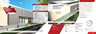 417
MOVILIDAD
2
Accesos peatonales
Number of pedestrian entrances
Accesos vehiculares
Number of vehicle entrances
1
Mobility
41.6 %
29.6 %
3.7 %
25.1 %
Anclas / Anchor Stores 25.1 %
Comidas / Food 3.7 %
Entretenimiento / Entertainment 29.6 %
Comercio / Commercial Area 41.6 %
Discrimination of areas as the type of trade
Discriminación
de áreas según
el tipo de
comercio
ÁREA DE COMIDAS
ÁREA DE ENTRETENIMIENTO
6 / Cine Colombia
2.438 m2
Food area
Entertainment area
Salas de cine / Cinemas
Área cinemas / Area
1
5.320 m2
Locales de entretenimiento infantil /
Children entertainment establishments
Área entretenimiento infantil / Area
www.laestacioncentrocomercial.com
DATOS / DATA
Apertura / Opening Year: 2013
Dirección / Mall Address: Avenida 60 con avenida
Ambalá (esquina)
Cobertura / Coverage: Metropolitana
ÁREA DE COMIDAS
974 m2
340
26
Food area
Área de restaurantes / Restaurants area
Número de sillas /
Number of seats
No. de locales / Food service establishments
Centro		
Comercial
La Estación
Ibagué
Descripción general / General description
Descripción física / Physical description
Promotores / Mall Promotor
Constructores / Mall Building Developer
Inversiones y
Construcciones 79
Inversiones y
Construcciones 79
3
Número de pisos / Number of floors
Número de parqueaderos /
Number of parking
793
41.342 m2
26.250 m2
Área predio / Area of the premises
Área comercial / GLA
Área construida total / Total area built
50.291 m2
Número de locales /
Number of establishments
138
Descripción del proyecto
Project description
SAO - Olimpica, Cine Colombia
Locales de formato grande y mediano
Medium and large format areas
Render
Render
Las imágenes renders y fotomontajes expuestos son una representación artística del proyecto, por lo tanto algunos detalles pueden diferir del resultado
final. Elementos de decoración y mobiliario en general no están incluidos.
Las imágenes renders y fotomontajes expuestos son una representación artística del proyecto, por lo tanto
algunos detalles pueden diferir del resultado final. Elementos de decoración y mobiliario en general no
están incluidos.
Centro Comercial La
Estación Ibague
 