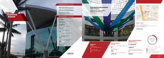 57
MOVILIDAD
9
Accesos peatonales
Number of pedestrian entrances
Accesos vehiculares
Number of vehicle entrances
2
Mobility
7.0 %
67.3 %
8.8 %
16.8 %
Discrimination of areas as the type of trade
Discriminación
de áreas según
el tipo de
comercio
Anclas / Anchor Stores 16.8 %
Comidas / Food 8.8 %
Entretenimiento / Entertainment 7.0 %
Comercio / Commercial Area 67.3 %
ÁREA DE COMIDAS
ÁREA DE ENTRETENIMIENTO
3.671 m2
5 / Procinal
2.600 m2
510
61
Food area
Entertainment area
Área de restaurantes / Restaurants area
Número de sillas /
Number of seats
No. de locales / Food service establishments
Salas de cine / Cinemas
Área cinemas / Area
2
330 m2
Locales de entretenimiento infantil /
Children entertainment establishments
Área entretenimiento infantil / Area
DATOS / DATA
Apertura / Opening Year: 1988
Dirección / Mall Address: Avenida carrera 58 No. 127–59
Cobertura / Coverage: Zonal
Centro
Comercial
Bulevar
Descripción general / General description
Descripción física / Physical description
Inicial: Taller de la Ciudad /
Reforma actual: Contexto Urbano S.A.
Diseñadores / Mall Designer
Promotor / Mall Promotor
Constructor / Mall Building Developer
BCH- Bancocentral hipotecario
BCH- Bancocentral hipotecario
25.121 m2
41.642 m2
Área predio / Area of the premises
Área comercial / GLA
Área construida total / Total area built
100.334 m2
5
2011
Número de pisos / Number of floors
Fecha de expansiones realizadas /
Date of performed expansions
Número de parqueaderos /
Number of parking
963
Número de locales /
Number of establishments
356
Área de expansiones /
Area of expansions
9.720 m2
830 m2
Área construida en oficinas /
Built office area
Descripción del proyecto
Project description
Jumbo, Procinal, Pepe Ganga
Locales de formato grande y mediano
Medium and large format areas
www.bulevar.com.co
 