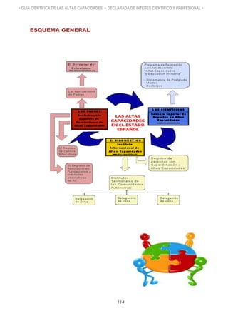 • GUÍA CIENTÍFICA DE LAS ALTAS CAPACIDADES • DECLARADA DE INTERÉS CIENTÍFICO Y PROFESIONAL •
ESQUEMA GENERAL
114
 