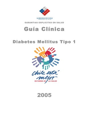 GARANTIAS EXPLICITAS EN SALUD



    Guía Clínica

Diabetes Mellitus Tipo 1




             2005
 