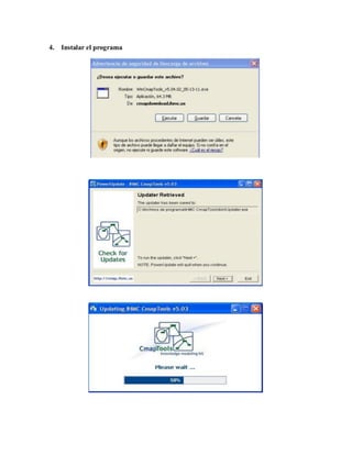 4. Instalar el programa