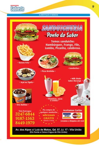 Revista Comercial 9 
ALIMENTAÇÃO E BEBIDAS 
 