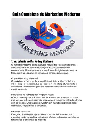 Guia Completo de Marketing Moderno 2025. | PDF