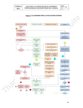 CONEAU APG - I - 004
Código:
PROFESIONALES UNIVERSITARIAS DEL CONEAU
GUÍA PARA LA ACREDITACIÓN DE CARRERAS
DEA V. 0
Figura 1.
46
FLUJOGRAMA PARA LA EVALUACION EXTERNA
 