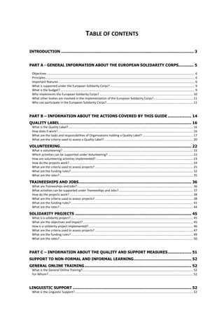 TABLE OF CONTENTS
INTRODUCTION ..............................................................................................