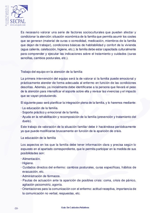Guia de cuidados paliativos Guia de cuidados paliativos