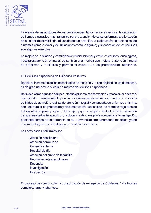 Guia de cuidados paliativos Guia de cuidados paliativos