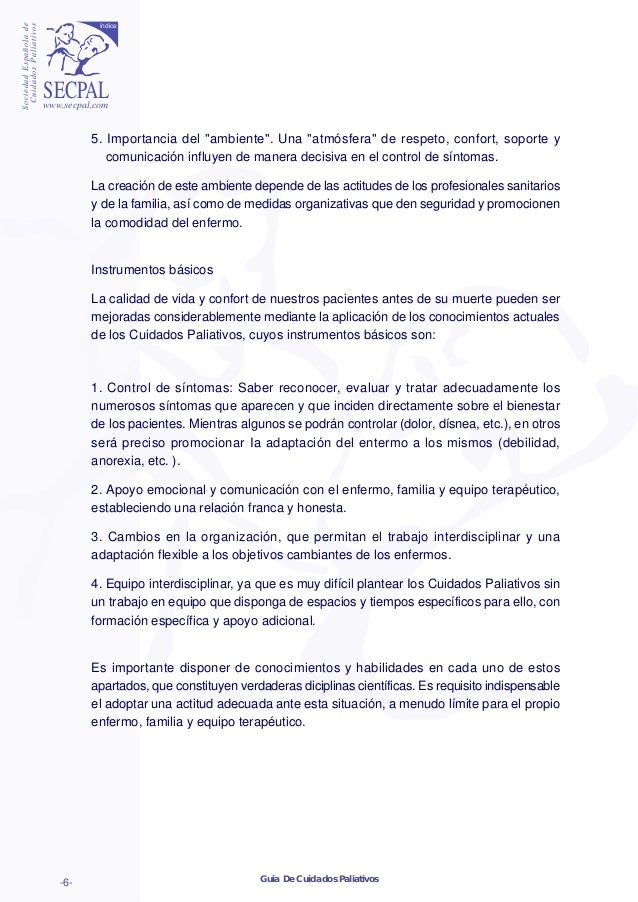 Guia de cuidados paliativos Guia de cuidados paliativos