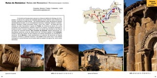 44 45
Codeseda
Tabeirós
Torre de Guimarei
Ouzande
A ESTRADA
Aguións
Frades
Callobre
Moreira
S.Pedro de Ancorados
S.Tome de Ancorados
S.Martiño de Riobo
S.Miguel de Castro
Pazo de Oca
Pazo da Mota
Pazo de
Preguecido
Sto.Estevo
de Oca
Loimil
Orazo
Paradela
Santeles
S.pedro
de Toedo
Sta. Cristina de Vea
Sto. Andre
de Vea
Sta. Mariña
de Barcala
Casona de Parrondo
Casona Dos Ballesteros
	 O concello da Estrada estivo sempre na órbita da catedral de Santiago de Com-
postela, no século XII a igrexa de Codeseda aparece nunha relación como mosteiro de
monxas, chamado de Augas Santas. Na Estrada podemos visitar ata dezanove igrexas
representativas do estilo ou con remodelacións barrocas: Codeseda, Tabeirós, Ouzande,
Moreira, Santeles, Frades, Ancorados, Riobó, Loimil, Oca, Castro... De todas elas imos
destacar as máis importantes: A Igrexa de Frades, de comezos de século XII é unha
verdadeira xoia arquitectónica, sintetiza o espírito do románico. De ábsida rectangular e
bóveda de canón, conserva íntegra a súa obra, con ampla nave dividida en tres tramos
por pares de columnas anexas. San Lourenzo de Ouzande, ábsida semicircular con
abundantes canzorros, arcos de medio punto con fermosos capiteis. A de Codeseda,
conserva unha boa riqueza de arte románica con ábsida rectangular con contrafortes e
canzorros. Na de Moreira, o máis característico é a colección de canzorros con figuras
humanas, monstros e cabezas humanas. A de Loimil conta cunha nave e unha ábsida
rectangular e cunha fermosa cruz de lazos sobre do testeiro do Agnus Dei, entre outros
elementos.
Rutas do Románico / Rutas del Románico / Romanesque routes
					
					 Ouzande / Moreira / Frades / Codeseda / Loimil 		
			 		 www.turismo.aestrada.com
Igrexa de Ouzande Igrexa de Moreira
Outono
Otoño
Autumn
GPS. 42º 40’ 49.49’’ N 8º 29’ 19.18’’ O GPS. 42º 42’ 3.03’’ N 8º 26’ 46.75’’ O
 