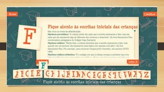 Guia de alfabetização ppt