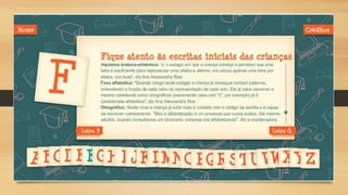 Guia de alfabetização ppt