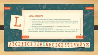 Guia de alfabetização ppt