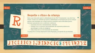 Guia de alfabetização ppt