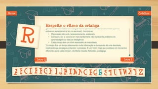 Guia de alfabetização ppt