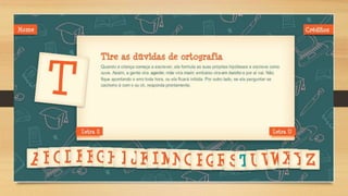 Guia de alfabetização ppt